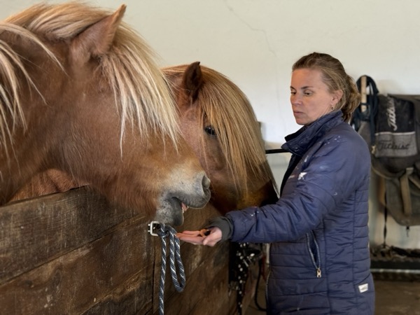 Susan med hesten