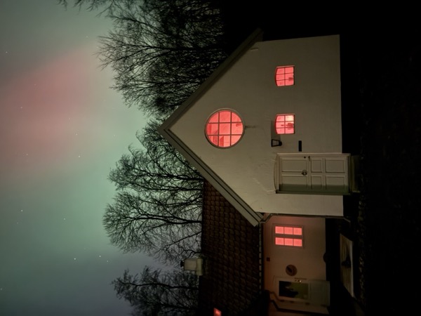 Nordlys over Ravnholt Fuglsang